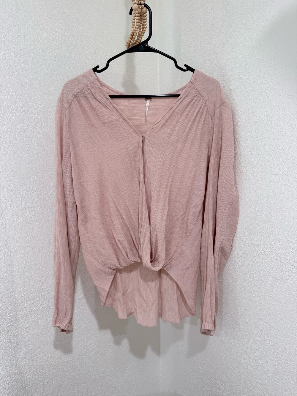 Free People Check on It Faux Wrap Top